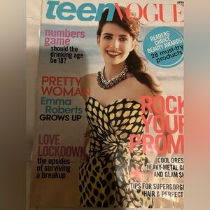 Teen Vogue Emma Robert’s April 2009 cover magazine